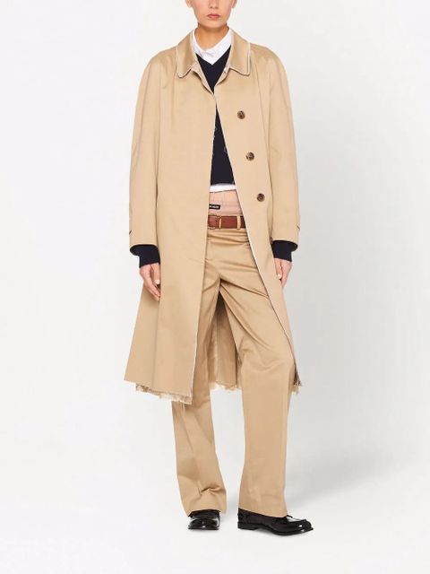 Miu Miu single-breasted chino coat - Neutrals - zdjęcie produktu nr 2