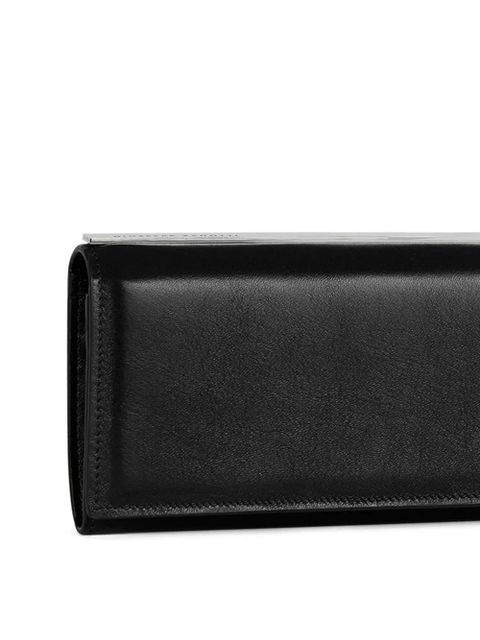 Giuseppe Zanotti continental foldover wallet - Black