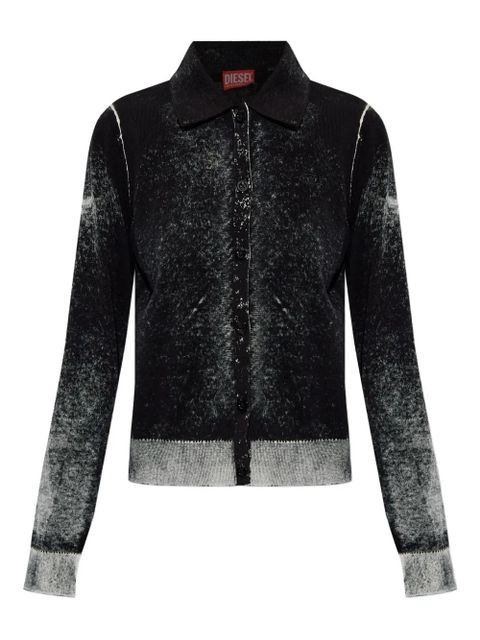 Diesel M-Loren buttoned cardigan - Black - zdjęcie produktu nr 1