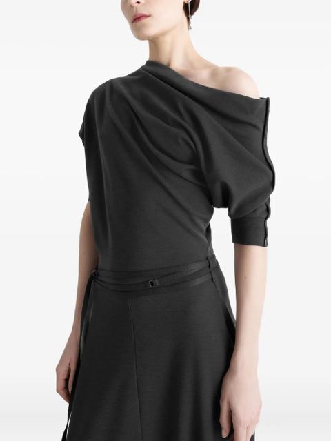 LEMAIRE twisted hem dress - Black