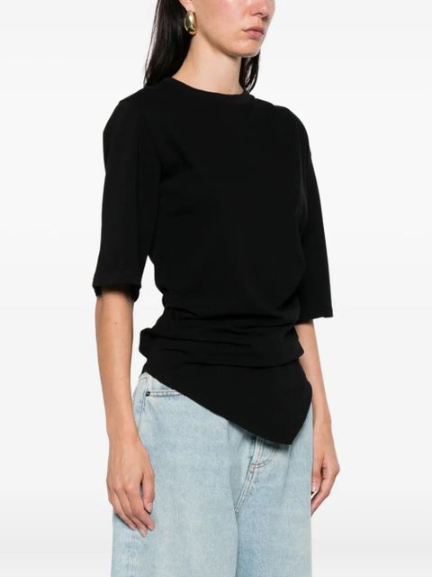 Róhe draped T-shirt - Black