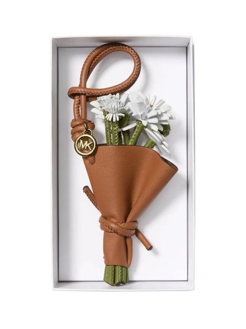 Michael Kors flower bouquet charm - Brown