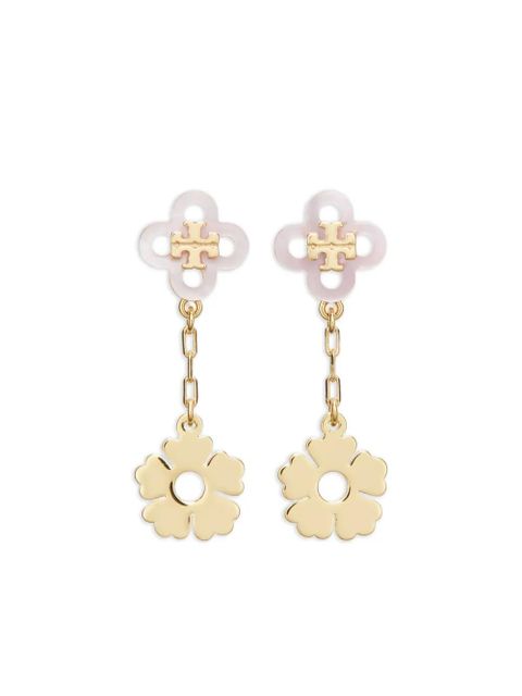 Tory Burch clover flower earrings - Gold - zdjęcie produktu nr 1