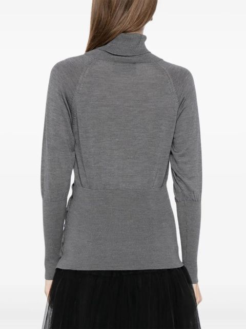Simone Rocha fitted high-neck top - Grey