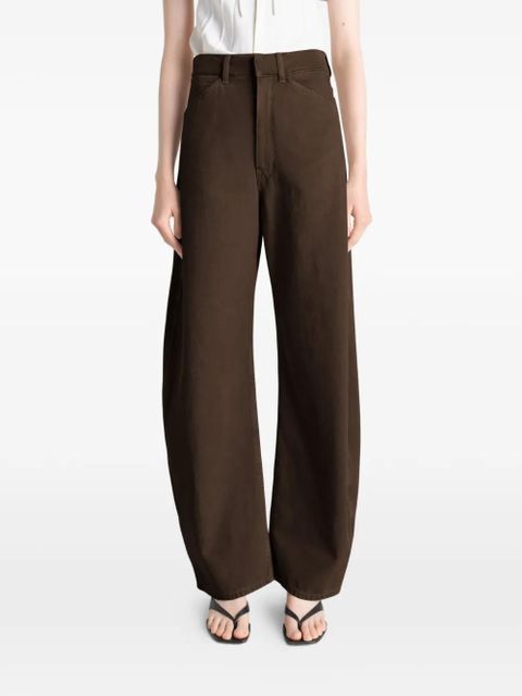 LEMAIRE high-waisted curved jeans - Brown