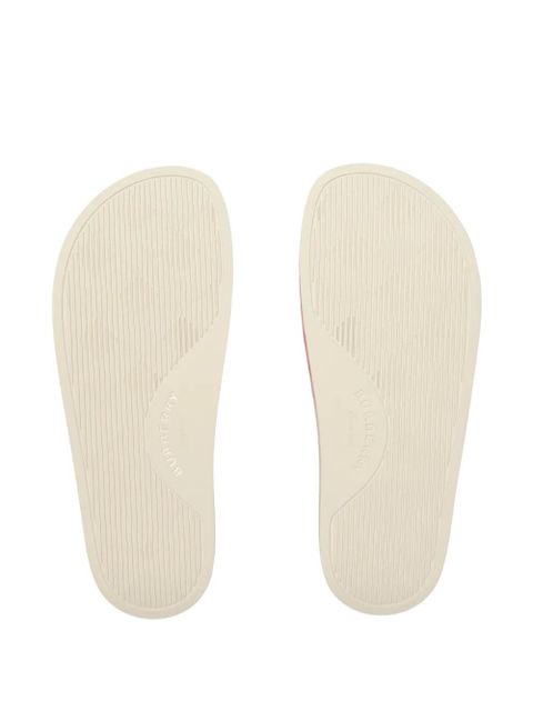 Burberry check slides - Neutrals