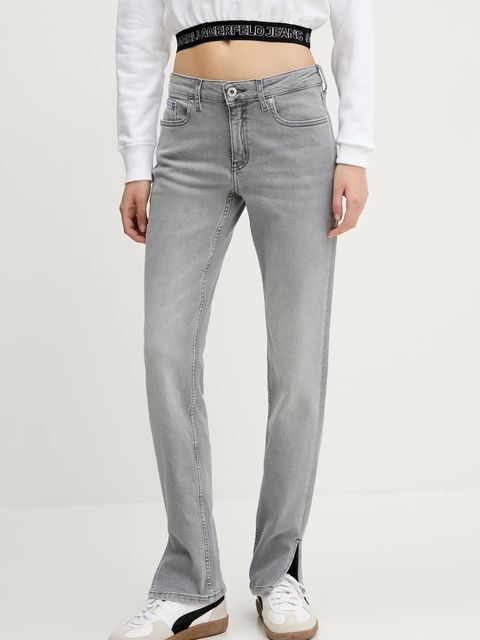 Karl Lagerfeld Jeans jeansy damskie kolor szary A2W10134 - zdjęcie produktu nr 1