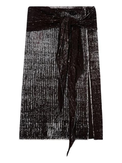 Diesel M-Eganoid midi skirt - Black - zdjęcie produktu nr 1