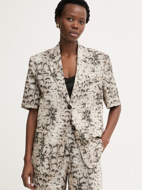 Pinko marynarka jednorzędowa damska lniana - zdjęcie produktu nr 1