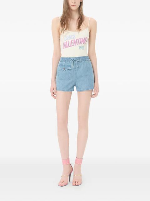 Valentino Garavani one-piece swimsuit with Chez Valentino 1960 print - Neutrals