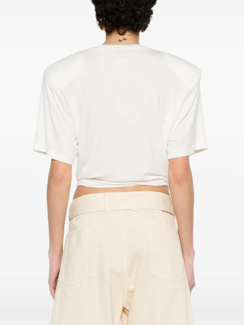 Magda Butrym knot-detail T-shirt - White