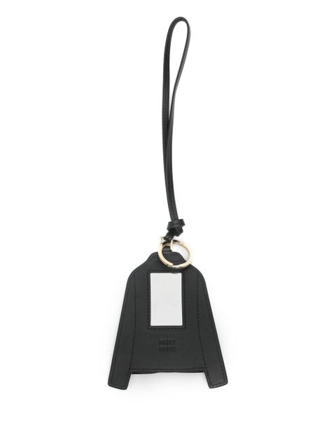 Miu Miu striped shirt keyring - Brown