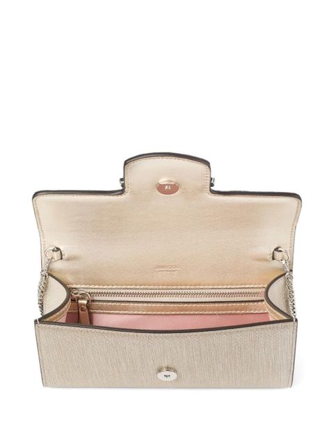 Jimmy Choo Bing chain wallet - Neutrals