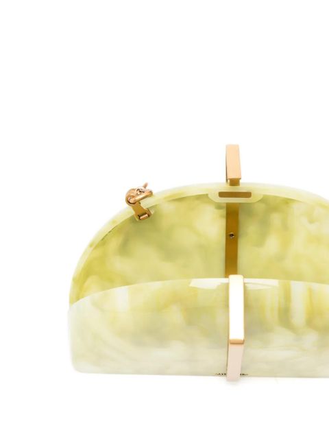 Cult Gaia Laguna marbled clutch bag - Green