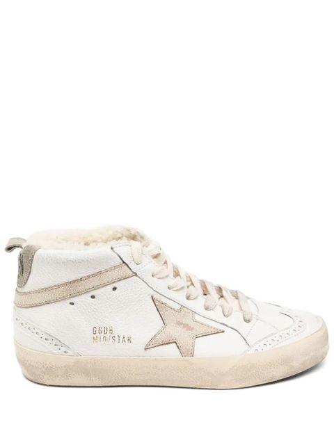 Golden Goose Mid Star Nappa upper shiny sneakers - White - zdjęcie produktu nr 1