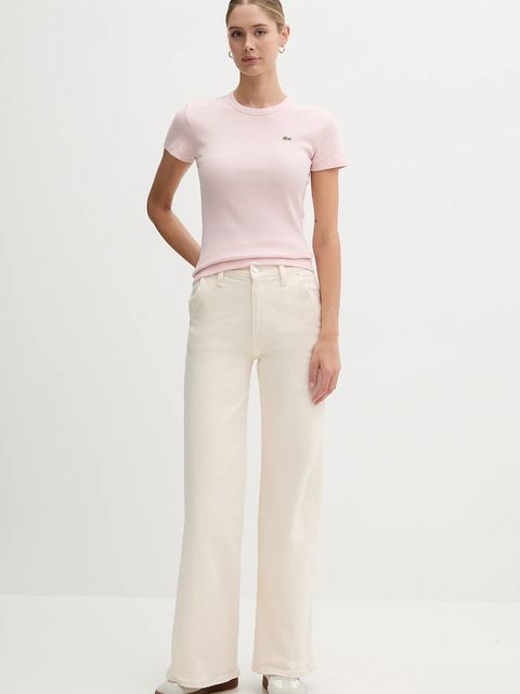 Lacoste t-shirt bawełniany damski kolor różowy TF5538 - zdjęcie produktu nr 2