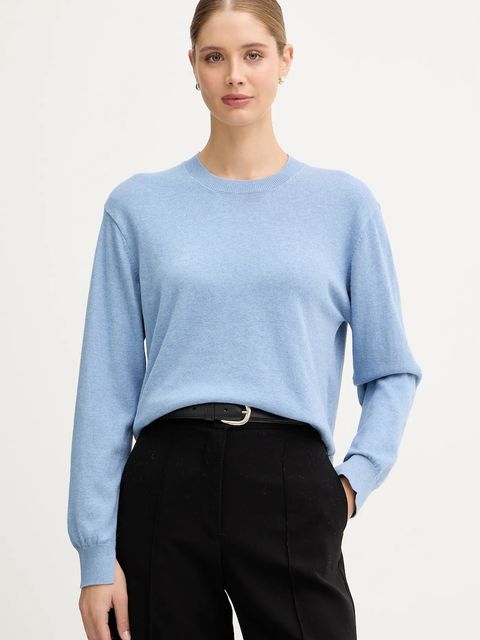 Pepe Jeans sweter z domieszką wełny damski kolor niebieski lekki PL7000035 - zdjęcie produktu nr 1