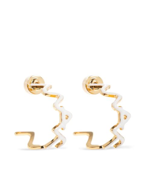 Marni zigzag-hoop earrings - Gold - zdjęcie produktu nr 1