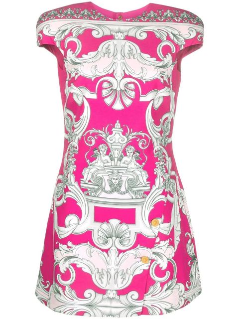 Versace Silver Baroque mini shift dress - Pink - zdjęcie produktu nr 1
