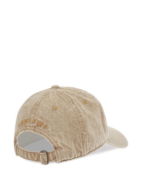 ANINE BING Jeremy logo-embroidered baseball cap - Neutrals - zdjęcie produktu nr 2