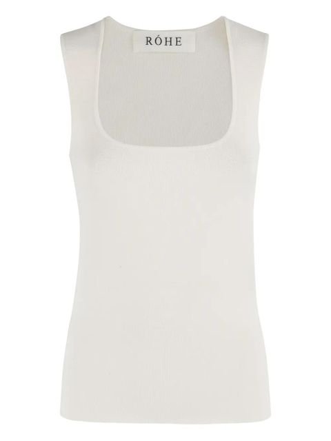 Róhe square-neck top - White - zdjęcie produktu nr 1