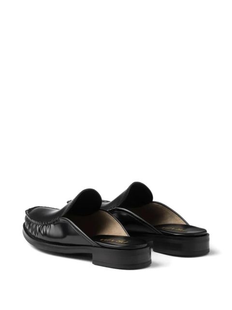 Prada leather mules - Black