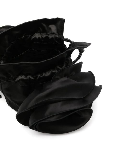 Magda Butrym Magda satin flower bucket bag - Black