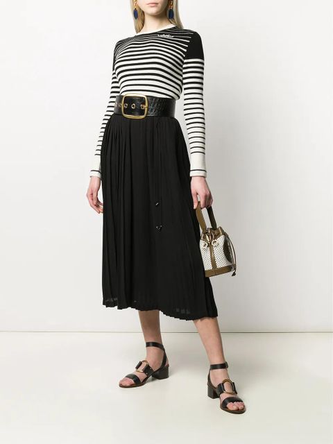 Valentino Garavani pleated midi skirt - Black - zdjęcie produktu nr 2