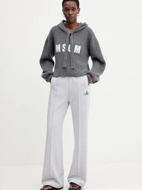 MSGM sweter wełniany damska kolor szary ciepły 3941MDM219.257785 - zdjęcie produktu nr 2