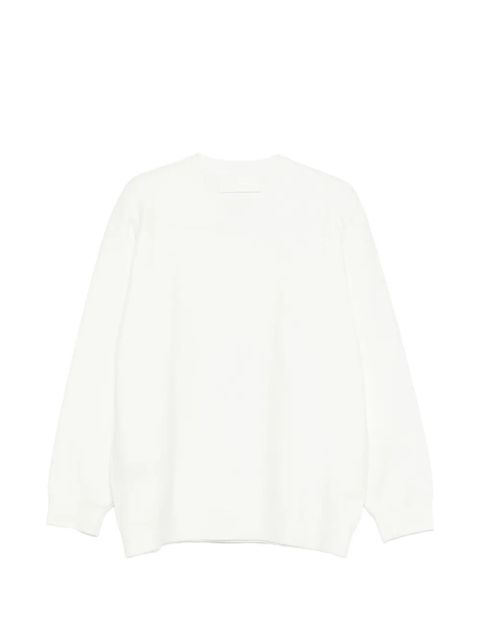 Victoria Beckham V-neck long-sleeve sweatshirt - White - zdjęcie produktu nr 2