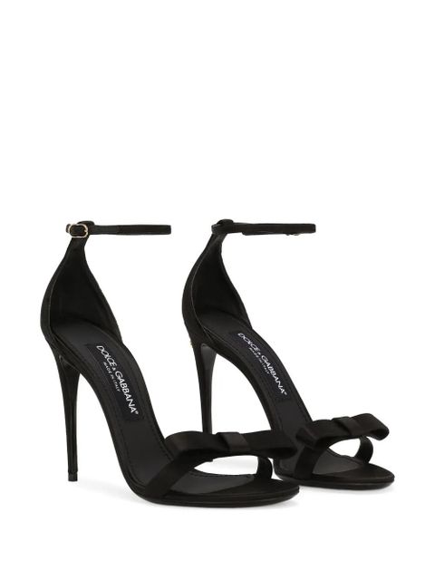 Dolce & Gabbana Keira 105mm satin sandals - Black - zdjęcie produktu nr 2