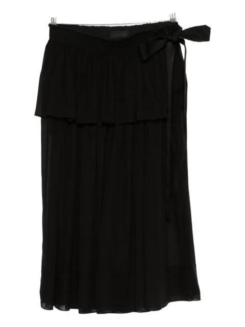 Lanvin tiered-bow trousers - Black