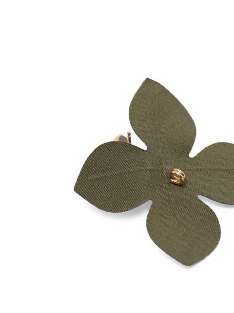 Marni floral-motif drop earring - Green