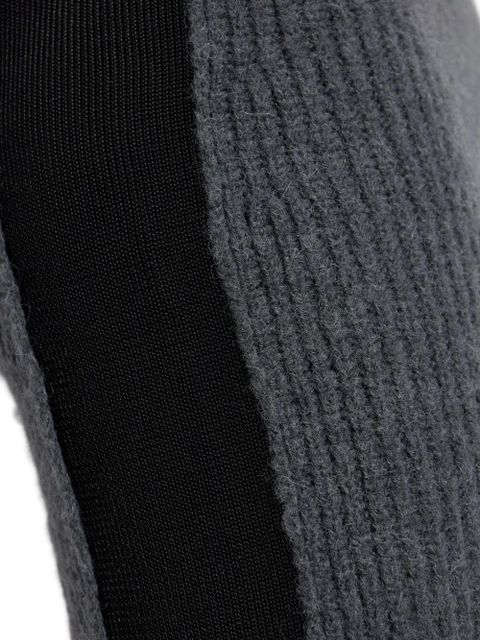 Diesel M-Lousi ribbed panelled midi skirt - Grey