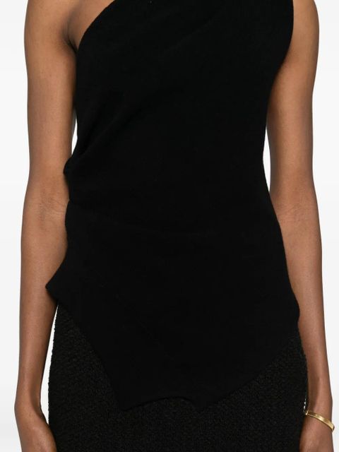 Róhe one-shoulder top - Black
