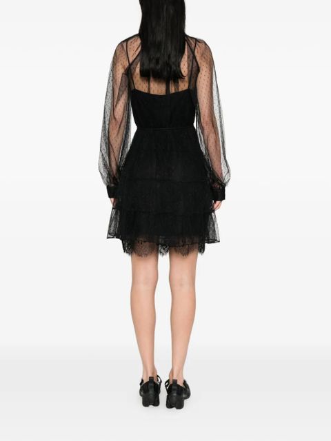 TWINSET tulle mini dress - Black