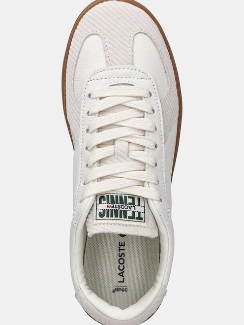 Lacoste sneakersy skórzane Baseshot Pro Sneakers damskie kolor beżowy 50SFA0032