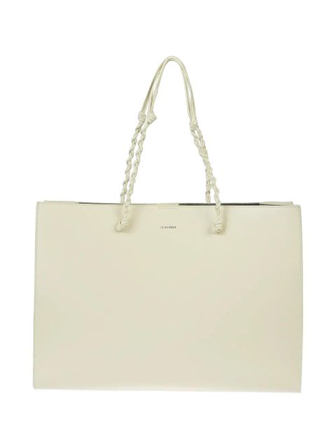 Jil Sander Tangle knotted handle embossed logo tote bag - Neutrals - zdjęcie produktu nr 1