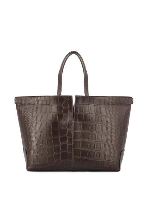 Tod's alligator oval logo bag - Brown - zdjęcie produktu nr 2
