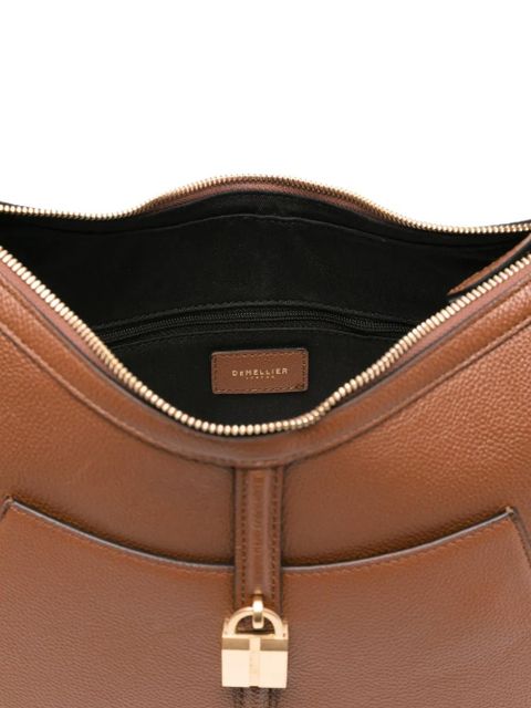 DeMellier small Siena padlock-detail shoulder bag - Brown