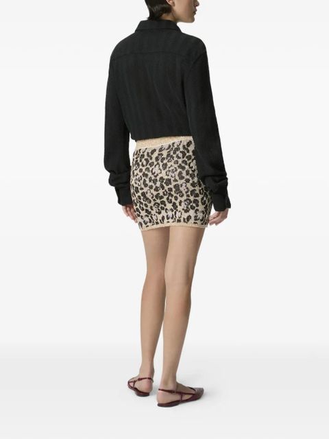 Missoni animal-print mini skirt - Neutrals