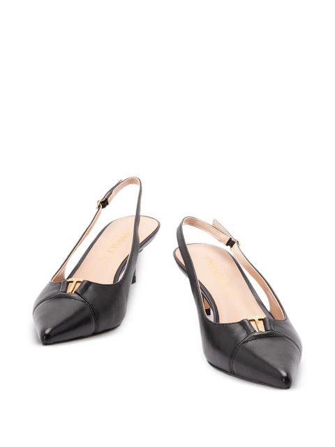 TWINSET buckle kitten heel pumps - Black