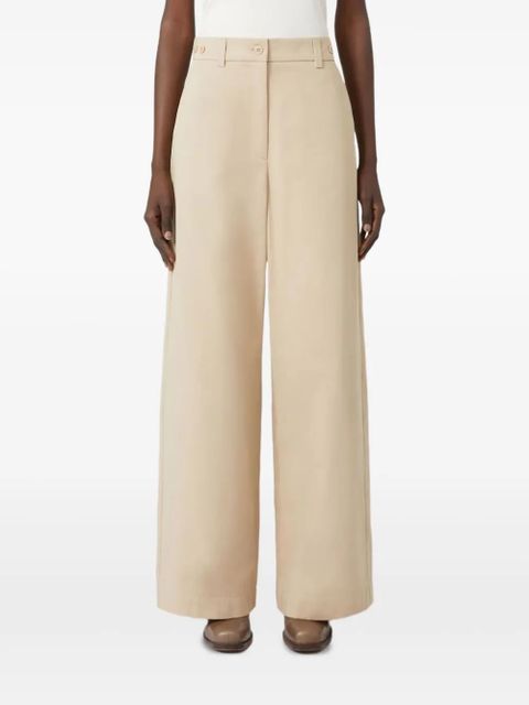 Weekend Max Mara high-waisted wide-leg trousers - Neutrals - zdjęcie produktu nr 2