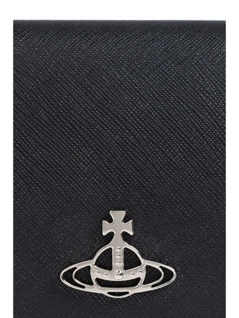 Vivienne Westwood bi-fold logo plaque wallet - Black