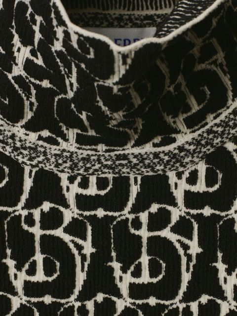 Burberry B Charm-intarsia sweater - Neutrals