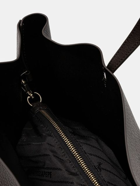 Patrizia Pepe torebka skórzana kolor brązowy 2B0130 L148