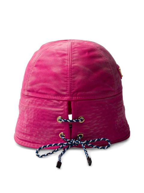Prada cotton bucket hat - Pink - zdjęcie produktu nr 2