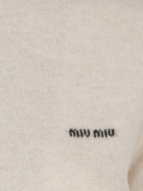 Miu Miu cashmere turtleneck sweater - Neutrals