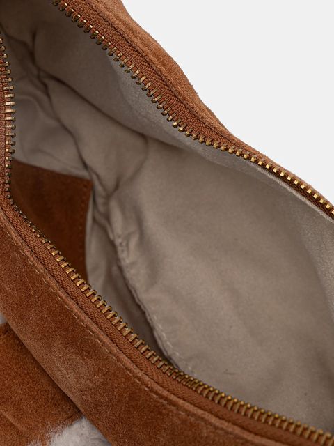 Marciano by Guess torebka zamszowa kolor brązowy 5BGZ18 7412A