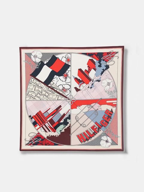 Tommy Hilfiger apaszka damska jedwabna - zdjęcie produktu nr 2